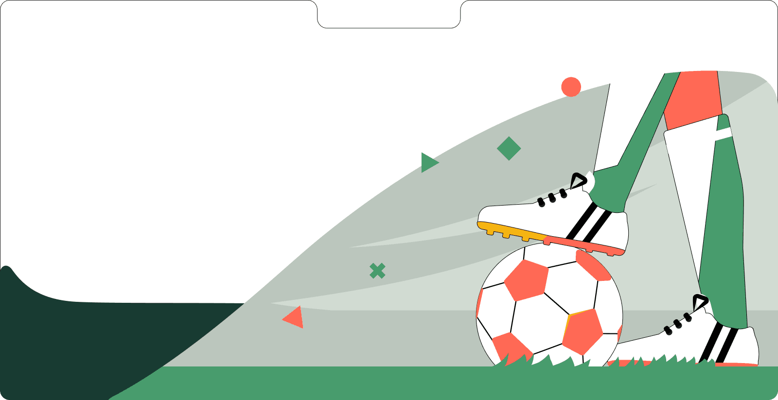 Hero illustration - Football Recruitment Intelligence Platform